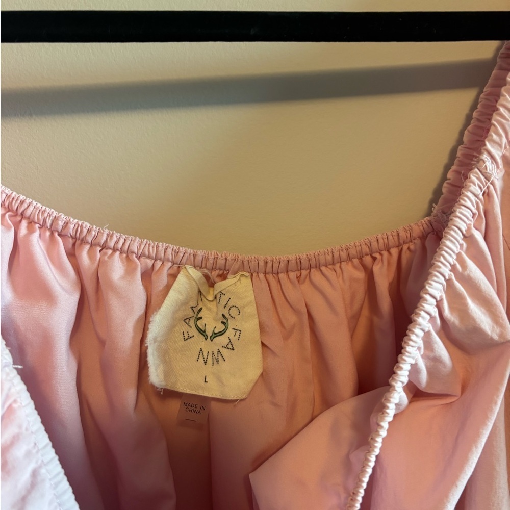 Fantastic Fawn Pink Cowboy Patch Dress Women’s Size Large - Picture 9 of 9